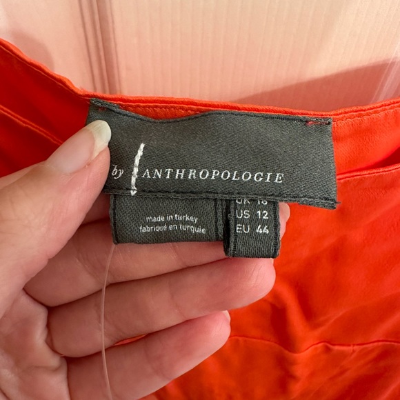 Mini orange/red dress from Anthropologie. - Picture 4 of 4